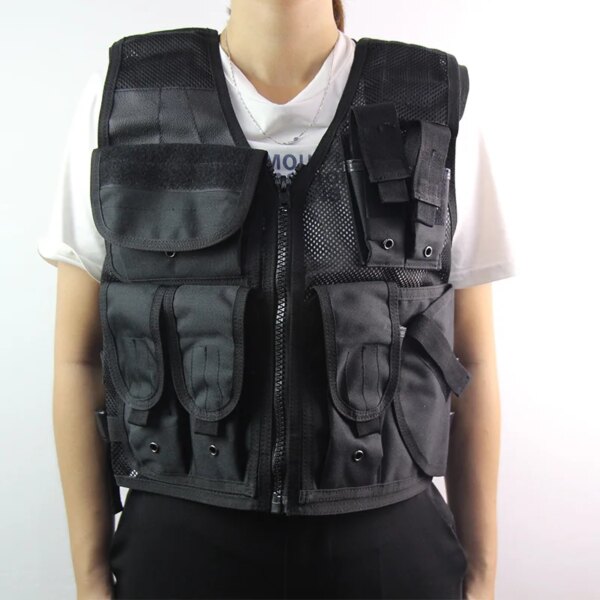 DulMilitary Skip-Gilets de pêche en plein air réglables, GlaPlate de police, Electrolux Swat Army – Image 2