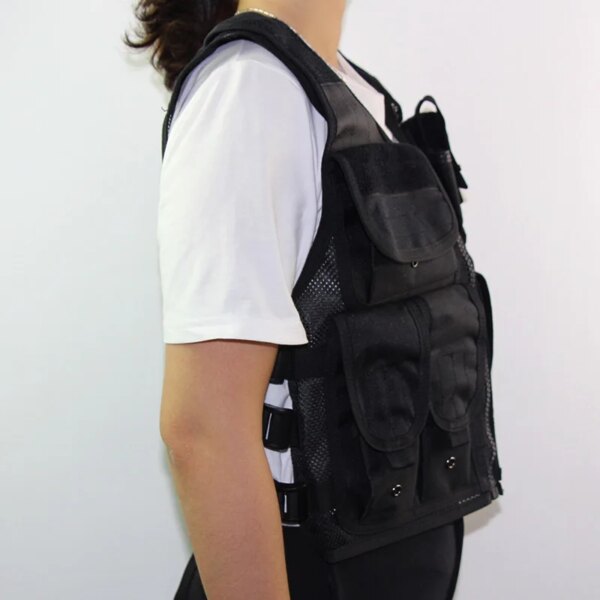 DulMilitary Skip-Gilets de pêche en plein air réglables, GlaPlate de police, Electrolux Swat Army – Image 4