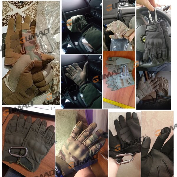 Gants tactiques à écran tactile, gants à doigt complet, coquille dure, polaire, armée, Combat militaire – Image 2