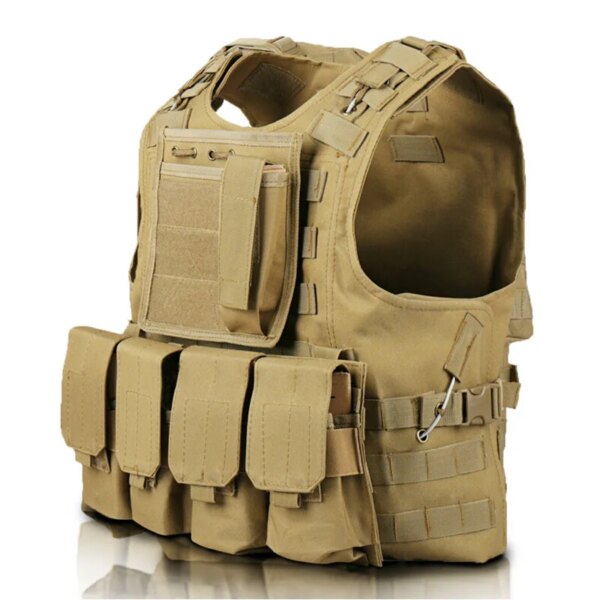Gilet d'assaut Molle Dulgla pour airsoft et chasse. Équipement