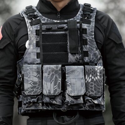 Gilet d'assaut Molle Dulgla pour airsoft et chasse. Équipement