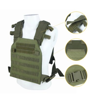 14977-a48781.jpg Gilet de chasse militaire DulglaAirsoft, équipement d'entraînement de protection CS