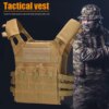 Gilet de chasse tactique 600D étanche, armure corporelle d'extérieur