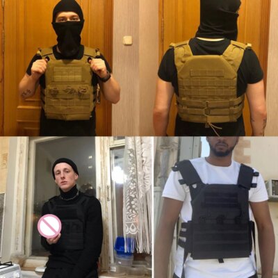 Gilet de chasse tactique 600D étanche, armure corporelle d'extérieur
