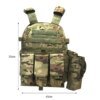 Gilet de chasse tactique 600D étanche, armure corporelle d'extérieur