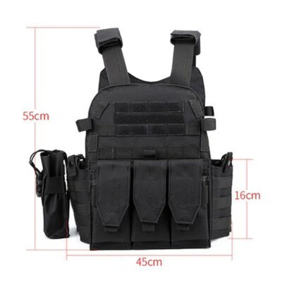 Gilet de chasse tactique 600D étanche, armure corporelle d'extérieur