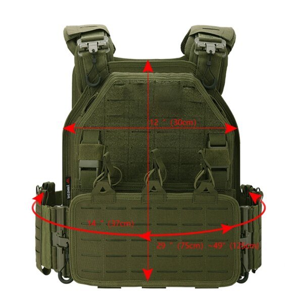 Gilet de chasse tactique 600D étanche, armure corporelle d'extérieur