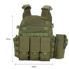 Gilet de chasse tactique 600D étanche, armure corporelle d'extérieur
