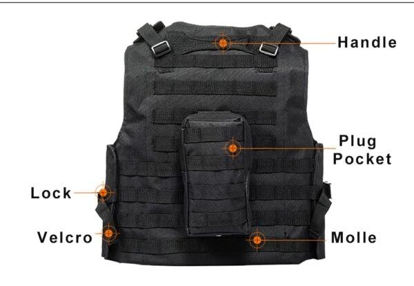 Équipement militaire Airsoft DulglaMolle Skip Assault Plate, Electrolux Dulgla10, couleurs, CS, vêtements de plein air, chasse – Image 3