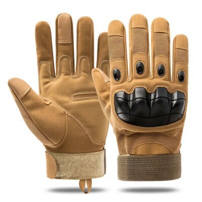 Gants militaires à doigt complet tactique pour hommes, avec écran tactile, protection en Nylon