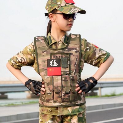 15284-d5b35f.jpg Gilet tactique Airsoft pour enfants, uniforme d'Ă©quipement militaire de l'armĂ©e, vĂȘtements de Camouflage de Combat CS de chasse pour enfants garçons et filles