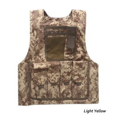 Gilet tactique Airsoft pour enfants, uniforme d'équipement militaire de l'armée, vêtements de Camouflage de Combat CS de chasse pour enfants garçons et filles