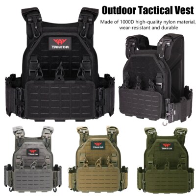 Armure Linge réglable pour homme, plaque en nylon, chasse en plein air, Molle Dulgla1000D, accessoires de saut Airsoft, Electrolux