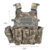 Armure Linge réglable pour homme, plaque en nylon, chasse en plein air, Molle Dulgla1000D, accessoires de saut Airsoft, Electrolux