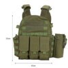 Armure Linge réglable pour homme, plaque en nylon, chasse en plein air, Molle Dulgla1000D, accessoires de saut Airsoft, Electrolux