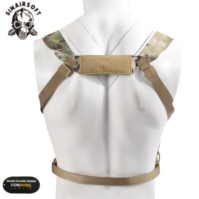 Équipement militaire TCM, plate-forme de poitrine Airsoft DulglaMilitary Pack Magazine Poudres Holster Molle System Waist Men Nylon