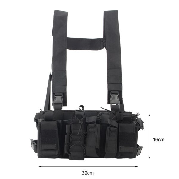 Armure Linge réglable pour homme, plaque en nylon, chasse en plein air, Molle Dulgla1000D, accessoires de saut Airsoft, Electrolux