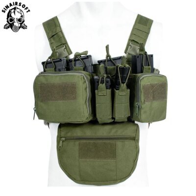15361-cac574.jpg Équipement militaire TCM, plate-forme de poitrine Airsoft DulglaMilitary Pack Magazine Poudres Holster Molle System Waist Men Nylon