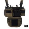 Équipement militaire TCM, plate-forme de poitrine Airsoft DulglaMilitary Pack Magazine Poudres Holster Molle System Waist Men Nylon