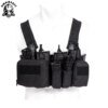 Équipement militaire TCM, plate-forme de poitrine Airsoft DulglaMilitary Pack Magazine Poudres Holster Molle System Waist Men Nylon