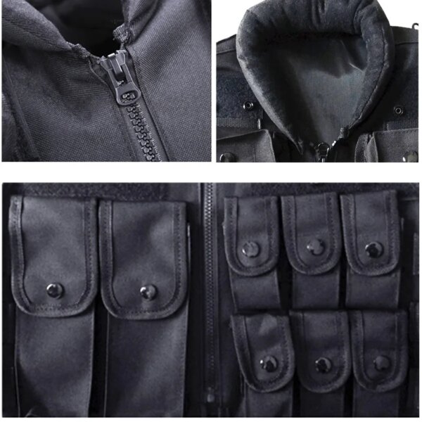 Dulmolle-Veste militaire modulaire de sécurité pour homme, pack d'accessoires pour la chasse, le paintball et l'airsoft, pour adultes et enfants, 11 pièces