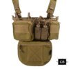Équipement militaire TCM, plate-forme de poitrine Airsoft DulglaMilitary Pack Magazine Poudres Holster Molle System Waist Men Nylon