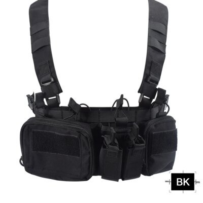 15430-52213c.jpg Ăquipement militaire TCM, plate-forme de poitrine Airsoft DulglaMilitary Pack Magazine Poudres Holster Molle System Waist Men Nylon