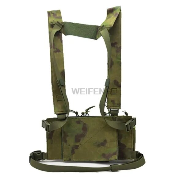 FG-DulChest Rig Military GlaSFP, Metal Magazine, Walperforated Talkie Powder, Camo, Airsoft GlaHunting Accessrespiration – Image 2