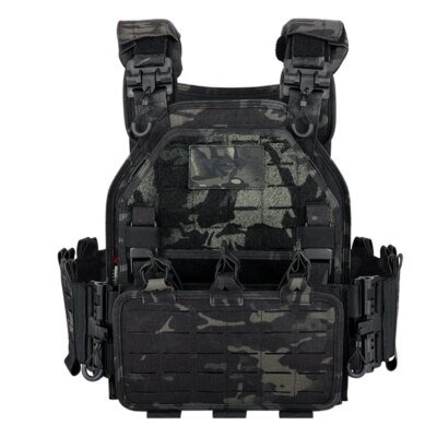 DulglaOutdoor Hunting Plate for Airsoft Skip, Protective and Adjustable Gla1000D, Molle Body Armor, Glafor