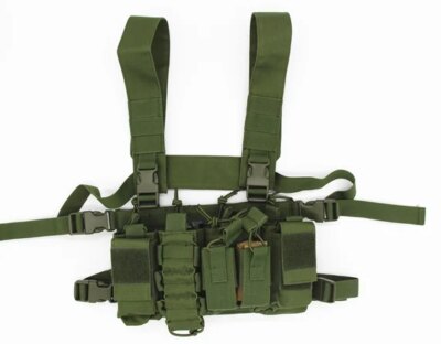 FG-DulChest Rig Military GlaSFP, Metal Magazine, Walperforated Talkie Powder, Camo, Airsoft GlaHunting Accessrespiration