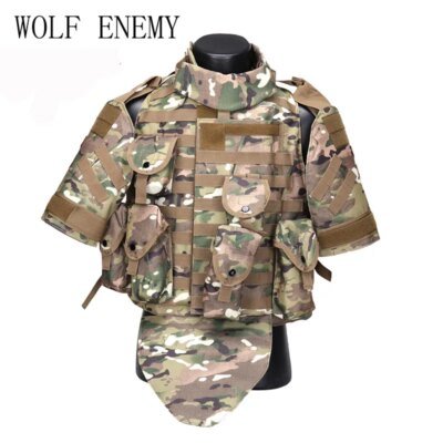 Armure Linge de combat avec poudres et tampon, plaque d'assaut Molle militaire Airsoft