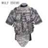 Armure Linge de combat avec poudres et tampon, plaque d'assaut Molle militaire Airsoft