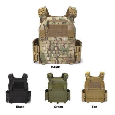 15691-085b2d.jpg Gilet tactique en Nylon coupe Laser Molle pour hommes, gilet pare-balles