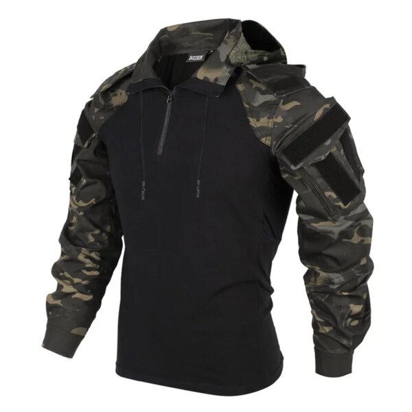 T-Shirt de Combat militaire Multicam, Camouflage de l'armée américaine – Image 2