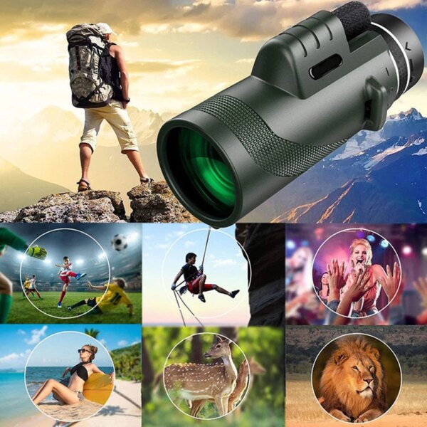Appareil de Vision Nocturne HD, Télescope Longue Portée, Jumelles Professionnelles