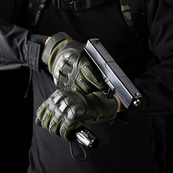 Gants de l'armée tactique à doigt complet, militaire army équipement de protection pour hommes et femmes – Image 3