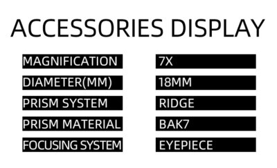 Télescopes de champ à n'aime optique, vue claire, film rouge, jumelles HD de chasse