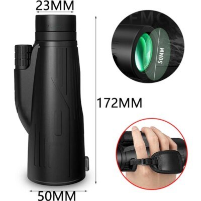 Télescope monoculaire professionnel à fort grossissement, monoculaire injuste