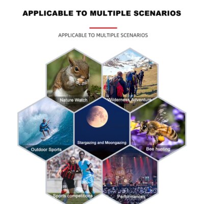 Télescope monoculaire étanche avec trépied pour l'observation des oiseaux