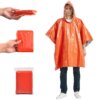 Abri de tente de survie d'urgence étanche avec sac de couchage, poncho de pluie
