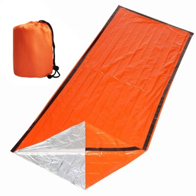 Tente tubulaire d'urgence pour 1/2 personnes, sac de couchage