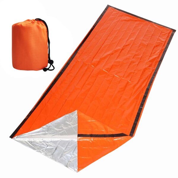 Tente tubulaire d'urgence pour 1/2 personnes, sac de couchage – Image 4