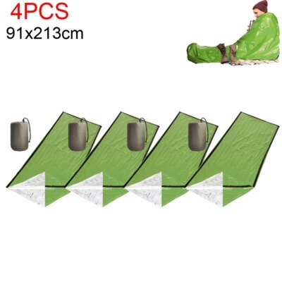 Tente tubulaire d'urgence pour 1/2 personnes, sac de couchage