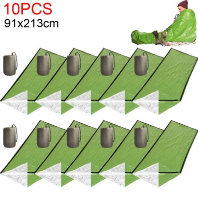 Tente tubulaire d'urgence pour 1/2 personnes, sac de couchage