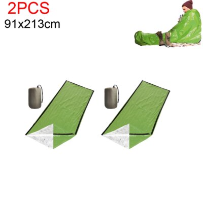 Tente tubulaire d'urgence pour 1/2 personnes, sac de couchage