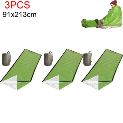 Tente tubulaire d'urgence pour 1/2 personnes, sac de couchage