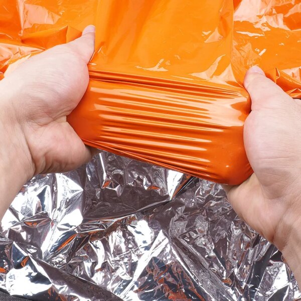 Kit de couverture thermique SOS imperméable, tente d'urgence – Image 2