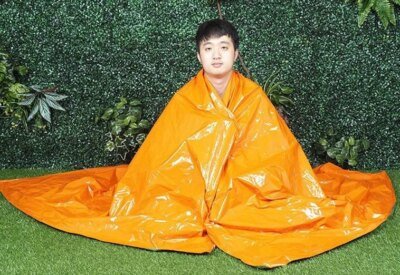 Kit de couverture thermique SOS imperméable, tente d'urgence