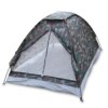 Tente de camping portable en polyester monocouche pour 2 personnes