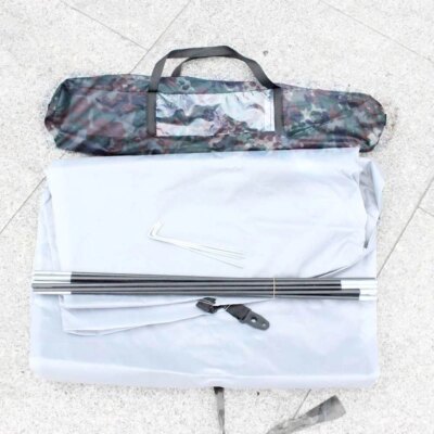 Tente de camping portable en polyester monocouche pour 2 personnes